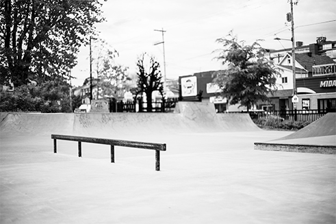 Skatepark, photo by Aaron Cayer